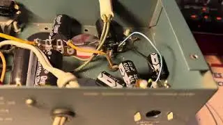 Heathkit HP23 power supply all rebuilt with new caps all installed underneath. Voltage test walkthru