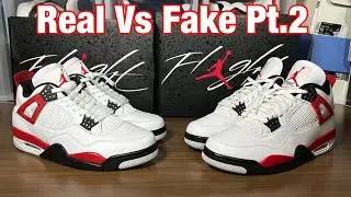 Air Jordan 4 Red Cement: настоящие против поддельных, часть 2