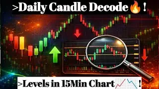 Daily Candle Decode🔥| How to Find Levels in 15Min Chart for Intraday Trading?