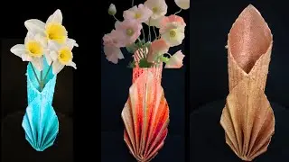 3d paper flower holder/basket/ pen basket/holder/home decoration ideas/ table decoration /wall decor