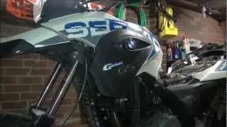 Installing extended brake line BMW G650GS