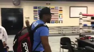 Bermane Stiverne and Jarrell Miller have to be separated at Shannon Briggs' gym