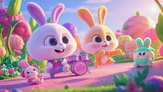 The Little Bunnies&rsquo; Fluffy Tail Dance | Nursery Rhymes & Kids Songs