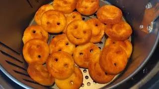 Air Fryer Frozen Smiley Fries - Mccain Potato Smiley Fries In The Air Fryer - So Crispy, YUM!