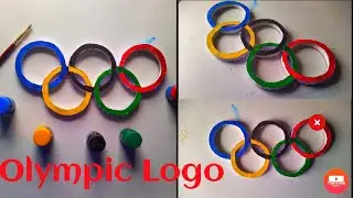 How to make Olympic Logo using cardboard l Tokyo Olympic 2021 ❤️