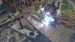 Nerd Rods TFC4 V8.04 Transmission Crossmember Welding Time Lapse