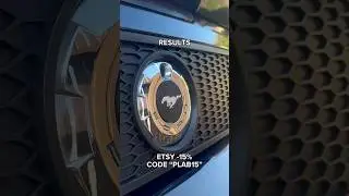 Ford mustang 2005-2009 rear emblem installation. Cheap Etsy replacement.