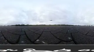 Plane landing in Koblenz (EDRK) 360 Virtual Reality