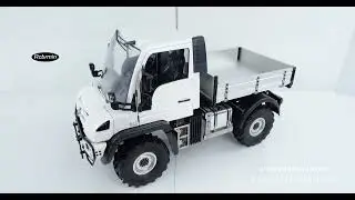 White 1/10 U423 4X4 Truck (（ Metal Tipper Body Version ）