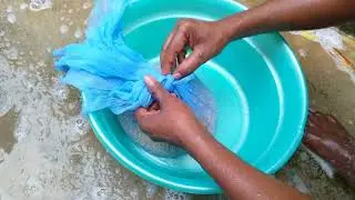Tasar silk Butterfly eggs washing process