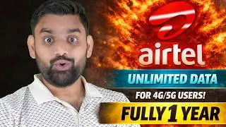 Airtel New Unlimited 4G/5G Data | 365 Days Validity | Jio & VI Shocked! | Airtel ₹4099 Plan Details