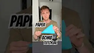 I Tested Paper Bomb 💣 Loud Origami DIY #origami #DIY #paper #papercraft #hack #hacks #trick