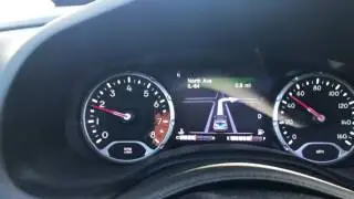 2017 Jeep Renegade Navigation set up through gauges