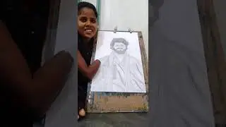mouth painting Swapna. from Srikakulam district