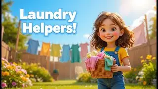Laundry Helpers  | Little Helpers Song for Kids | Fun Learning & Helping Others