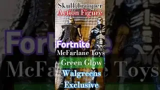 ✓ 💀 | (Skull Trooper) | Action Figure | Fortnite | McFarlane Toys | Green Glow