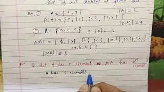 Discrete mathematics Lecture Series: 02- Sets and Proportion, SPPU Exam Oriented