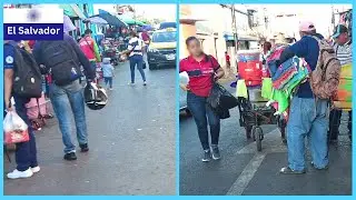 Walking Through Mercado de San Miguel, El Salvador 🇸🇻 | Market Activity & Demoliti0n Scenes
