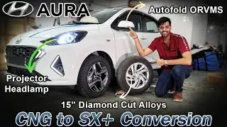 HYUNDAI AURA CNG TO SX+ CONVERT|AUTOFOLD ORVMS|PROJECTOR HEADLAMP|15