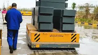 Heavy Material Battery Operated  Steerable Transfer Trolleys Cars BWP 30T