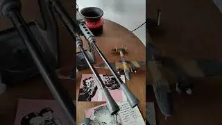 1950s Tin Litho, Marx Anti Aircraft Guns, WW2 Japanese Leaflets, Painted models.