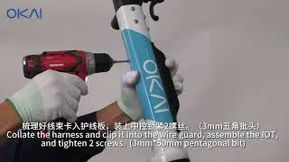 OKAI ES600P Electric Scooter - Replacement of Straight Rod Atmosphere Light Repair Guide