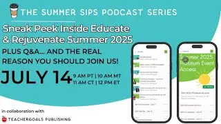 ☕ 🎙️ The Real Reason You Need Educate & Rejuvenate This Summer
