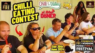 PEPPER EATING CONTEST 🌶 Windsor Chili Fest with UK Chilli Queen, 30 Jun 2024 - EPIC finish!
