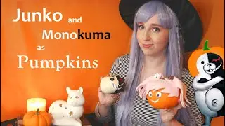 Kirigiri Makes Junko and Monokuma Pumpkins - Danganronpa Halloween Craft