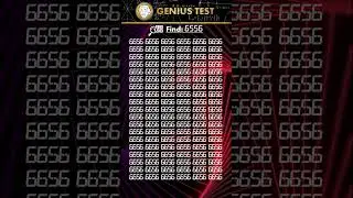 Find The Number 🔍🔢 6556 | #numbers #brain #quiz #puzzle #focus game #attention test #genius #kids