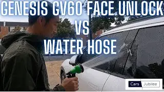Genesis GV60 Face Unlock VS Rain & Water Hose! This Facial Recognition System Is For Real!