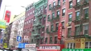 New York City - Video Tour of Chinatown, Manhattan (Chatham Square, MOCA & Columbus Park)