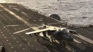 Harrier Night Ops aboard the USS Makin Island May 2017