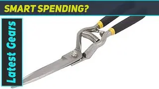 Edward Tools Hand Grass Clipper Scissors - The Best Heavy Duty Garden Shears