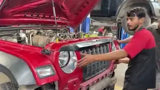 #mahindra#Thar#oil cooler, replace ￼