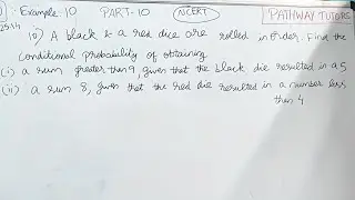 Class 12 rd Sharma 25.14 example 10 | chapter 13 Probability | Part 10 | cbse 2026 ❤️ Aravind Sir | 
