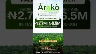 Aroko Farm and Resort Estate Selling out fast