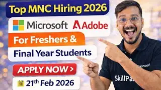 Top MNC Hiring 2026 | Microsoft, Adobe, Fortrea & SITA Jobs Update