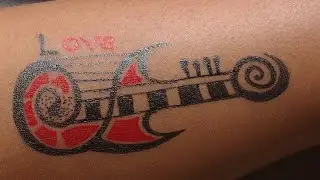 new make guitar tattoo video