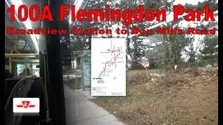 100A Flemingdon Park - TTC 2017 Nova Bus LFS 8747 (Broadview Station to Don Mills Road)