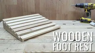 Handmade Wooden Footrest From Pallet Wood | DIY Project