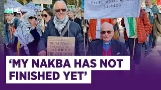 Nakba survivor and retired canon born in Jerusalem protest two years of genocide