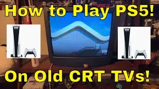 Как играть в PS5 на старом кинескопном телевизоре! Конвертер HDMI в AV-кабель для старых ЭЛТ-теле...