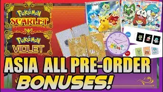 ALL ASIA PREORDER BONUSES in Pokemon Scarlet and Violet - (Nintendo Switch)
