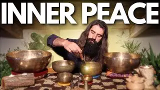 Tibetan Singing Bowls Sound Bath Meditation for Relaxation & Inner Peace | BLACK SCREEN