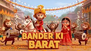 बंदर की निकली बारात | Bander Ki Barat | Animal Wedding Song | Cartoon Rhymes | Hindi Video 2026