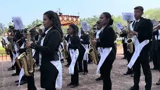 Brass Band @St Francis Xavier Exposition,Old Goa led by Fr Simon #oldgoa #exposition #sfx #brassband