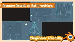 Blender Tutorial : How to Remove Duplicate or Extra Vertices in Blender 3