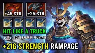 WTF RAID BOSS 5100 HP 1 Shot Sven Brutal Fountain Rampage Hit Like a Truck Dota 2