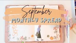 September Monthly Spread| Plan with me! #plannercommunity #plannerbabe